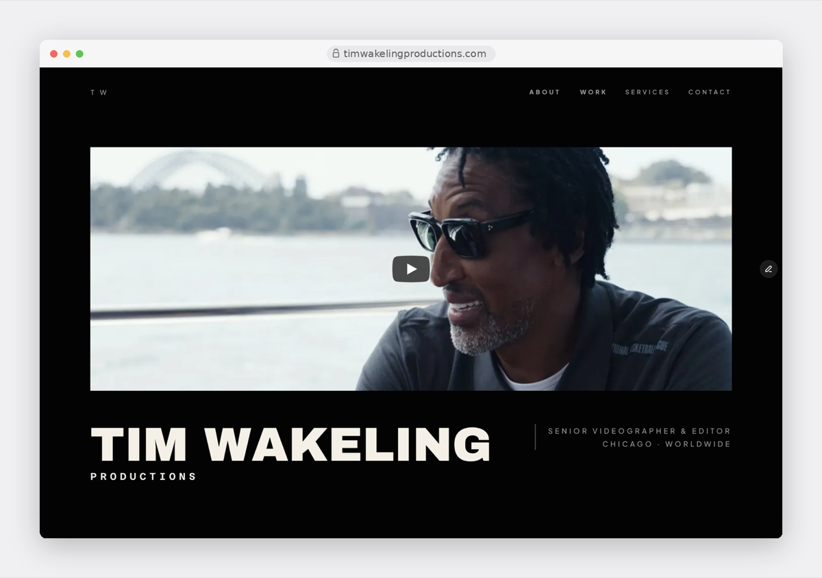 Tim Wakeling Productions website